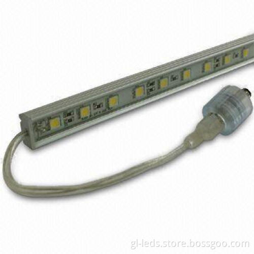 SMD 5050 LED Rigid Strip with Low Heat-release and 120° Viewing Angle, CE- and RoHS-Certified